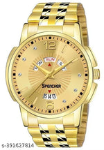 Rosra Golden Formal Watch For Men's Ring +Chain Free (MOR RING+ CHAIN) For Boys