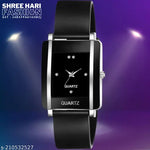Jainx JW8552 Black Silicone Band Analog Watch for Women