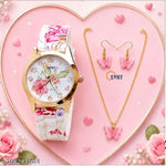 Women's Black Strap Butterfly desigen megnet Watch