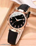 combo watch for women Best Quality Festive Season Flower Designer Round Dial Attractive Leather Belt combo wathces for women stylish girl watches analog leather belt watches wrist watches combo led watch for girl