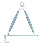 MINIKIDZ Baby Infant jhula Swing Cradle Stainless Steel Baby Cradle Spring hanging spring  (Silver)
