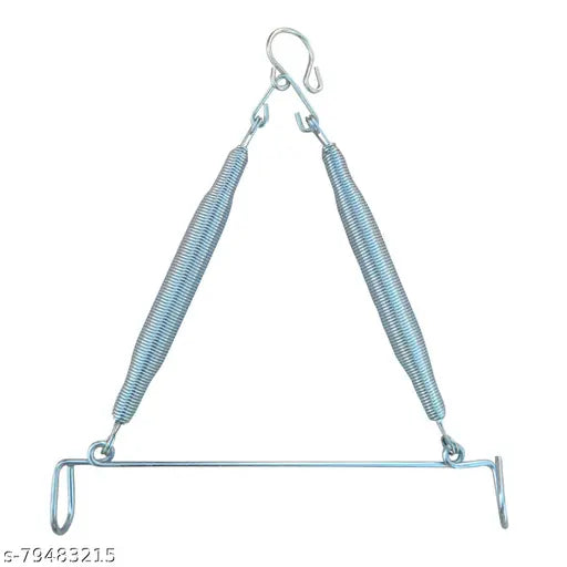 MINIKIDZ Baby Infant jhula Swing Cradle Stainless Steel Baby Cradle Spring hanging spring  (Silver)