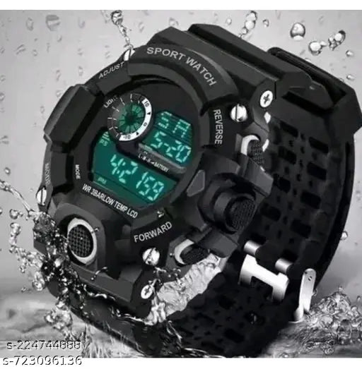 G Shockk Full Black Digital Watch For Boys (Pack Of 1)