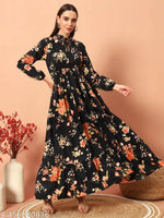 OTABU | Dress For Women | Women's Abstract A-line Peach Skirts