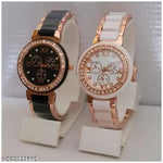combo pack classic&unique look with METAL belt scrunchy bands watch for woman&girl's combo pack 2