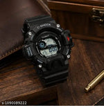 White Dial Multi-Functional Automatic Waterproof synthetic Green Strap Sport Digital Watch - For Boys