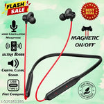 Z2 Red Bluetooth Neckband – Magnetic On/Off | Clear Mic | ENC Mode | 2-Day Battery Life | High Bass | 10mm Drivers