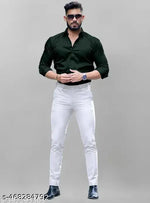 men formal shirts - GREEN