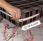 Mattress Cover Protector With Zipper-Chain|Single Bed Size|72×48×5 inch|4 by 6 Foot|Multicolour|Pack Of 1