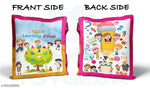 Amrut Internationals Kids Cotton Abcd Learning Toys Cushion Best For Birthday Gift, Red Colour Kids Learning Cushion Book