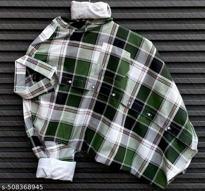 Branded Men's Single Pocket Full Sleeve Check Shirt In Meesho