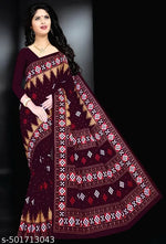 Pure cotton fancy printed saree inspired from sambalpuri saree