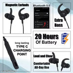 Bluetooth Neckband | Premium Sound | Wireless Neckband | Deep Bass | Type C Charging | Bluetooth Headphones