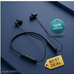 BT-235 Wireless Bluetooth Neckband – 20H Battery Life, Deep Bass, Type-C Fast Charging, Magnetic Lock, HD Mic & Sound, Stylish Metal Finish (Blue)
