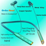 Wireless Bluetooth B-235 Neckband with Mic Powerful Stereo Sound Quality Bluetooth Headset (Black, True Wireless)