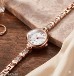 Amigos_ luxury watches women's niche high-end diamond quartz watch student rose gold Roman pattern full of diamond women's watch