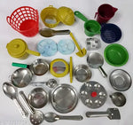 Miniature Steel Kitchen Toy Set bhatukali for baby girls and baby boys (kids toys) - Saji collections
