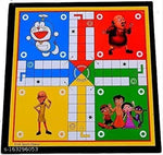 Premium Quality Wooden Ludo + Chess 2 in 1 Board Game With One Set OF Ludo Coins + Dice & Chess Man - For All Ages