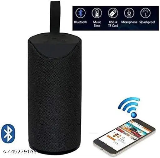 Atiasrama TG-113  Mate Portable Bluetooth Speaker Wireless Super Bass Sound Audio System/Water Resistent/Splashproof Built in Mic, TF Card Slot, FM, AUX, USB