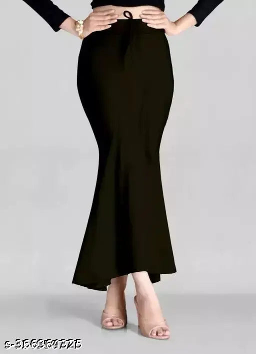 SHAPWEAR Microfiber Fishcut Flare Saree Shapewear, Petticoat, Skirts for Women, Lycra Shape Wear