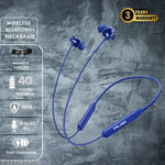 Supreme Wireless Bluetooth Neckband (Black) | 50 Hours Playback | Comfortable In-Ear Headset