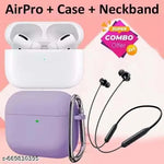 Airpod Pro with Case True Wireless Bluetooth Earphones with 3 Hours of Playtime & Compatible for all Smartphones (White)