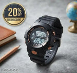 Royal look Digital Watch Shockproof Multi-Functional Automatic Black Color Strap Waterproof Digital Sports Watch for Men's Kids Watch for Boys Watch for Men Pack of 1 Watch Water Resistance Digital Watch