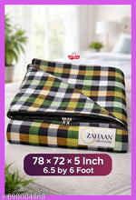Mattress Cover Protector With Zipper-Chain|Single Bed Size|72×48×5 inch|4 by 6 Foot|Multicolour|Pack Of 1