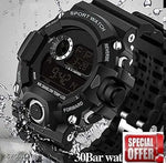 Royal look Digital Watch Shockproof Multi-Functional Automatic Black Color Strap Waterproof Digital Sports Watch for Men's Kids Watch for Boys Watch for Men Pack of 1 Watch Water Resistance Digital Watch