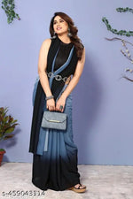 Padding Georgette Saree With Unstitched Blouse Piece