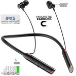 Wappler™ Stylish BT 235V2 Black Bluetooth Neckband | Super Bass & High Sound | Wireless Neckband | Best Neckband | Bluetooth Earphones | Bluetooth Headphones