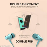 AR-Hiker Bluetooth Headset (Blue) | 40 Hrs Playtime | Dual Pairing | In-Ear Neckband Design