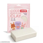 White Clay for modelling (500 gm) , mandala , pottery art and children art clay for projects