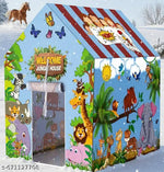 This foldable tent house can be used indoors as a toy house or outdoors as a kids play tent