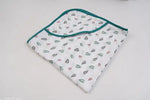 Kin and tin pack of 2 Soft and Gentle Muslin Baby Towels - Perfect for Your Little One