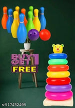 Teddy Rings for Kids with Play Set Toy, Brien Development Toy for Kids, Best Gift for Baby Boys and Girls- Multi Color