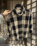 Branded Men's Single Pocket Full Sleeve Check Shirt In Meesho