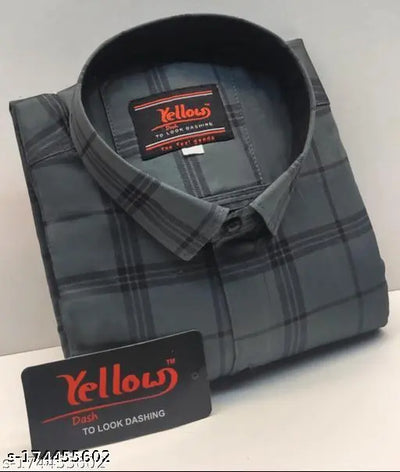 FINE QUALITY COMFORTABLE COTTON FULL SLEEVES FORMAL AND CASUAL CHECK SINGLE POCKET SHIRT