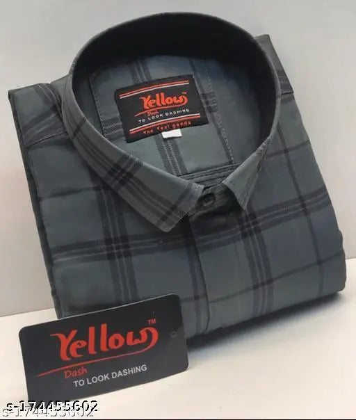 FINE QUALITY COMFORTABLE COTTON FULL SLEEVES FORMAL AND CASUAL CHECK SINGLE POCKET SHIRT