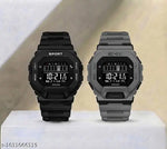 White Dial Multi-Functional Automatic Waterproof synthetic Green Strap Sport Digital Watch - For Boys