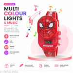 24 Images Unisex Kids Spider PVC Rubber Plastic Digital Wrist Projector Watch with Spiderman Unique Projector Digital Toy Watch for Kids -