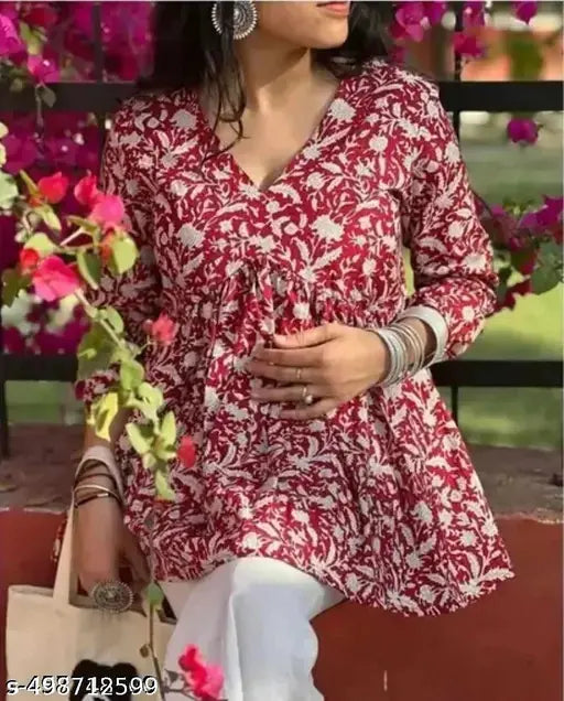 Beautiful trendy V NECK top