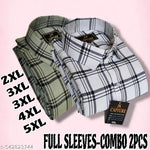 Plus Size Full Sleeves Cotton Checks Shirts for Men 2XL , 3XL , 4XL , 5XL Multi Color Shirt for Man 4XL Shirt , 3XL Shirt , Plain , Printed , Checks shirt for Men Premium shirt
