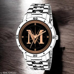 Rosra Golden Formal Watch For Men's Ring +Chain Freue (MOR RING+ CHAIN) For Men's