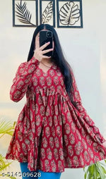 Trendy Grils  V -Neck Top
