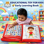 Amrut Internationals Kids Cotton Abcd Learning Toys Cushion Best For Birthday Gift, Red Colour Kids Learning Cushion Book