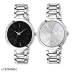 Classic Silver Round Dial Women's Watch