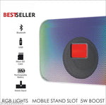 Portable TG-113 Bluetooth Speaker Ultra High Bass Power Boost Sound (Color Black)