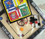 CARROM BOARD 20*20 INCHES , LUDO & SNAKE , CARROM COINS 20 PCS. , POWDER & STRICKER A40