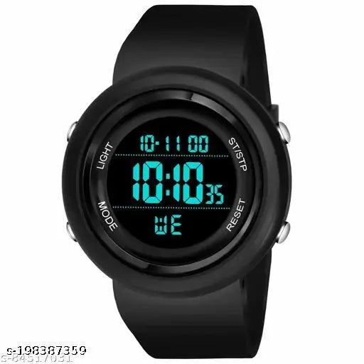 HA-LA Lapgo HL-2022 New Trending Full Black Ring Black Round Waterproof Gym Fitness Freek  HL-2022-DTL-BLK Digital Watch - For Men Sports watch